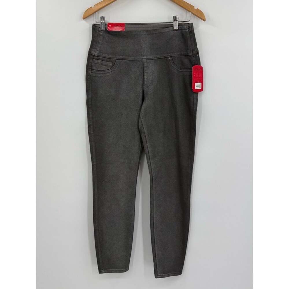 NWT Spanx Wax Denim Legging | Pewter | Medium